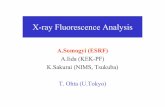 X-ray Fluorescence Analysis - KEKconference.kek.jp/JASS02/PDF_PPT/31_Ohta.pdf · 2002-11-22 · How can we create core holes? • X-rays, Electrons, Ions which have higher energy