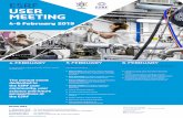 USER MEETING - European Synchrotron Radiation …...4-6 February 2019 4 FEBRUARY Tutorials for users on theoretical and practical topics of direct interest to ESRF users ESRF USER