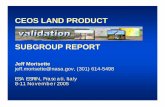 CEOS LAND PRODUCT SUBGROUP REPORT - NASA · 2006-12-13 · CEOS LAND PRODUCT SUBGROUP REPORT Jeff Morisette jeff.morisette@nasa.gov, (301) 614-5498 ... GOFC GOLD Land Cover Project