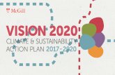 VISION 2020 - McGill University · 2017-11-29 · The Vision 2020 Sustainability Strategy was able to capture a collective vision for sustainability at McGill. The statement below,