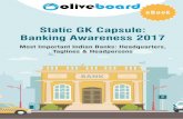 Static GK Capsule Banking Awareness 2017 GK Capsule... Static GK Capsule: Banking Awareness 2017 Banking