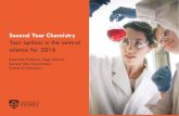 Second Year Chemistry Your options in the central science ... Year... · Second Year Chemistry Your options in the central science for 2016 Associate Professor Siggi Schmid Second