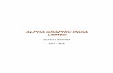 ALPHA GRAPHIC INDIA limited · 2018-09-24 · alpha graphics india ltd. 25th annual report-2017-18 notes:- a member entitled to attend and vote is entitled to appoint a proxy to attend