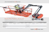 BOOM PIPE RACKPositive air shut off valve Tire options TELESCOPIC / ARTICULATING BOOM LIFTS Having equipment with features and functions that allow you and your customers to do more