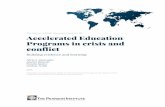 The Pearson Institute Discussion Paper No. Accelerated ... · The Pearson Institute Discussion Paper No. 36 Accelerated Education Programs in crisis and conflict Building evidence