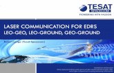 LASER COMMUNICATION FOR EDRS - CCSDS.org Completed (Closed WGs)/Optica… · Laser Communication Terminals for … 17.04.2012 Laser Products, Dr. Robert Lange 22 … Alphasat (GEO)