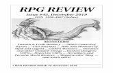 RPG REVIEWrpgreview.net/files/rpgreview_45.pdf · monsters for OpenQuest (and RuneQuest), Monsters by Email, Stalked by Death for Star Frontiers, Lizardmen in Space 1889, and three