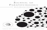 Journal ParaPsychology - Rhine Research Center Parapsychology urgently needs to entice promising and