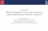 Unit 10 Electro-magnetic forces and stresses in superconducting … · 2018-11-18 · The Lorentz force on a quadrupole coil varies with the square of the gradient or coil peak field