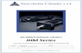 ISO 6020/2 Hydraulic cylinders IHM Series · 2017-08-06 · with ISO 6020/2 (edition 1991) and DIN 24554 construction standards. The compact square-headed design with tie rods and
