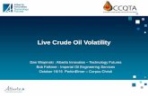 Live Crude Oil Volatility...API/ASTM manual piston cylinder sampling practice currently on D02 main Vapour Pressure Direct analysis of TVP via field method ASTM D7975 and ASTM D6377