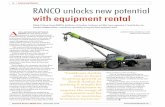 76 Innovations RANCO unlocks new potential with …ACOLLABORATION BETWEEN RANCO and the experiencedequipment rental professionals at Linklease Group, Linklease Arabia provides a brand