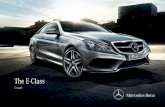 The E-ClassThe sun lends the headlamps an adv enturous glint, shines on the curved flanks and traces the unmistakeable coupé silhouette. The E-Class Coupé needs no words to make