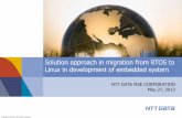 Solution approach in migration from RTOS to Linux in … · 2017-12-14 · RTOS system Linux system Annual developed software steps in RTOS and Linux (our experience) Collapsed software