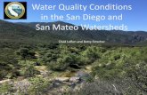Water Quality Conditions in the San Diego and San Mateo ... · Water Quality Conditions in the San Diego and San Mateo Watersheds Chad Loflen and Betty Fetscher . ... crustaceans