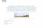 DRAFT REPORT ON THE DYNAMICS OF HOUSEHOLD …€¦ · television (322), iron (312), and refrigerator (292) and less frequent being the air conditioning unit (27). Given its power