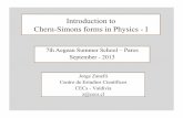 Introduction to Chern-Simons forms in Physics - I · Introduction to Chern-Simons forms in Physics - I Jorge Zanelli Centro de Estudios Científicos CECs - Valdivia ... The minimal
