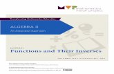Functions and Their Inverses - Mathematics Vision Project · 2020-02-06 · ALGEBRA II // MODULE 1 FUNCTIONS AND THEIR INVERSES Mathematics Vision Project Licensed under the Creative