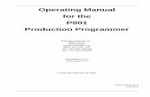 Operating Manual for the P801 Production …...Operating Manual for the P801 Production Programmer Stag International Ltd., Silver Court, Watchmead, Welwyn Garden City, Herts AL7 1LT,