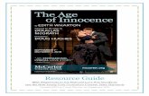 Resource Guide - McCarter Theatre...Primary and Secondary Source Analysis Four Corners – Character Edition The Age of Innocence: The Review The Age of Innocence Resource Guide Appendix