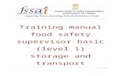 Training manual food safety supervisor3bf4980e-4bb4-450a... · Web viewTraining manual food safety supervisor basic (level 1) storage and transport Disclaimer: The content of this