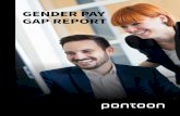 GENDER PAY GAP REPORT · 2020-03-31 · pontoonsolutions.com Pontoon’s colleague and associate data Pontoon’s mean pay gap is 7.34% compared to last year’s 18.14%, closing the
