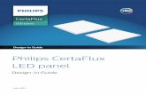 Philips CertaFlux LED panel · • LED panel is designed for installation on a T-bar ceiling system only. • Adjust the LED panel position to fit ceiling well by following the steps