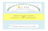 REGULATORY CODES OF CONDUCT AND REGULATORY CODES OF CONDUCT AND DISCIPLINE MADARSA AHLE SUNNAT AALIAH
