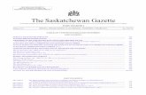 The Saskatchewan Gazette - Microsoft...422 THE SASKATCHEWAN GAZETTE, MARCH 10, 2017 SPECIAL DAYS/JOURS SPÉCIAUX _____ The following day has been designated by the the Minister of