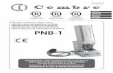 PNB-1 - Cembre...3 PNEUMO-HYDRAULIC BENCH PRESS TYPE PNB-1 Pneumo-hydraulic bench press with automatic work cycle controlled by pneumatic logic, suitable for installing all types of
