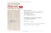 oregon-finalreport7-21 · Web viewOregon Migrant Education Program Evaluation Oregon Department of Education Presented on May 30, 2013 Paula M. Errigo, Principal Evaluator Gary Hargett,