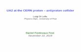 UA2 at the CERN proton antiproton collider...in electromagnetic calorimeters; energy leakage in hadronic calorimeters consistent with electrons A track identified as an isolated electron