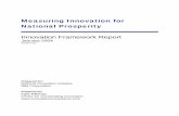 Measuring Innovation for - Channeling Reality€¦ · Measuring Innovation for National Prosperity Innovation Framework Report January 2004 ... Innovation implementation factors such