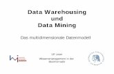 Data Warehousing und Data Mining - hu-berlin.de...Ulf Leser: Data Warehousing und Data Mining 3 Spreadsheets • EXCEL-artige Anwendungen sind extrem weit verbreitet – Vorläufer