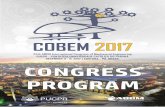 PROMOTION ORGANIZATION - ABCM · English is the official language of the Symposium. Therefore, the program will be presented in English. Wireless Internet Wireless Internet is available