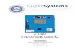 e-TRIM Operations Manual - Super Systems · Super Systems Inc. Page 10 of 27 e-TRIM Operations Manual alarm and critical alarm information. The default setting is master high fire.