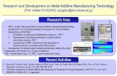 Research and Development on Metal Additive …Research and Development on Metal Additive Manufacturing Technology (Prof. Hideki KYOGOKU, kyogoku@hiro.kindai.ac.jp) TRAFAM Research