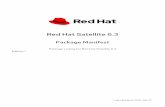 Red Hat Satellite 6 · 2019-06-27 · Red Hat Satellite 6.3 Package Manifest Package Listing for Red Hat Satellite 6.3 Edition 1 Red Hat Satellite Documentation Team satellite-doc-list@redhat.com