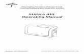 SUPRA APL Operating Manual · 2015-07-02 · Alternating Pressure Therapy Pump Overlay/Replacement Mattress System SUPRA APL Operating Manual Model No.: MDT24SUPRAAPL PLEASE READ
