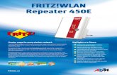 FRITZ!WLAN Repeater 450E - Internet · fritzbox.eu AVM International · Alt-Moabit 95 · 10559 Berlin, Germany · Telephone +49 30 39976-232 · info@avm.de Technical Features •