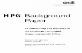 HPG Background Paper · Background Paper. 1 HPG BACKGROUND PAPER 1. Introduction ... the Bangladesh cyclone and the outbreak of war in the former Yugoslavia – raised concerns about