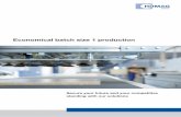 Economical batch size 1 production - HOMAG Group · 2016-11-08 · Economical batch size 1 production Secure your future and your competitive standing with our solutions MARTINI-werbeagentur.de