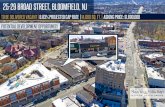 25-29 BROAD STREET, BLOOMFIELD, NJ...Bloomfield Train Station, which offers a direct 30-minute route to Manhattan and is approximately 5 minutes to the Glenwood Ave Bus Stop . Additionally,
