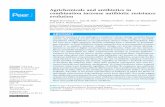 Agrichemicals and antibiotics in combination …SIGNIFICANCE Neither reducing the use of antibiotics nor discovery of new ones may be sufficient strategies to avoid the post-antibiotic