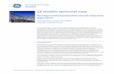 GE Multilin technical note€¦ · GE MULTILIN TECHNICAL NOTE – AN IMPROVED TRANSFORMER INRUSH RESTRAINT ALGORITHM 5 Harmonic content of the inrush current Let us assume the analytical
