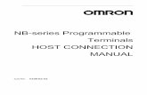 NB-series Programmable Terminals HOST … series...Cat.No. V108-E1-01 2 3 Notice OMRON products are manufactured for use according to proper procedures by a qualified operator and