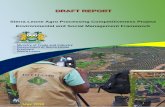 Sierra Leone Agro Processing Competitiveness Project ......1 INTRODUCTION AND PROJECT CONTEXT ..... 1 1.1 PROJECT CONTEXT ... SMEDA Small and Medium Enterprises Development Agency