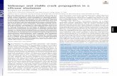 Sideways and stable crack propagation in a silicone elastomerSideways and stable crack propagation in a silicone elastomer Seunghyun Leea and Matt Pharra,1 aDepartment of Mechanical