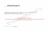 DialogicSR140-Mitel3300 MXe - preliminarydownloads.faxcore.com/FaxAgents/Dialogic/CFG Guides/DialogicSR1… · October 2009 64-0600-02 Dialogic® Brooktrout® SR140 Fax Software with
