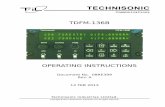 08RE399 TDFM-136B Operating Instructionstil.ca/.../08RE399A-TDFM-136B-Operating-Instructions.pdf · 2015-12-18 · TDFM-136B Operating Instructions 08RE399A IMPORTANT INFORMATION